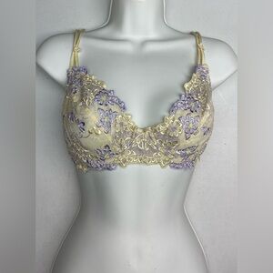 LVR CREM/ LILAC  Unlined Underwire, 38C *P1033